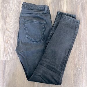 Zara skinny black denim